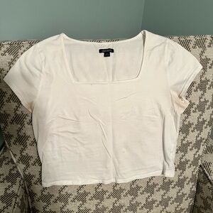 White Wild Fable crop top